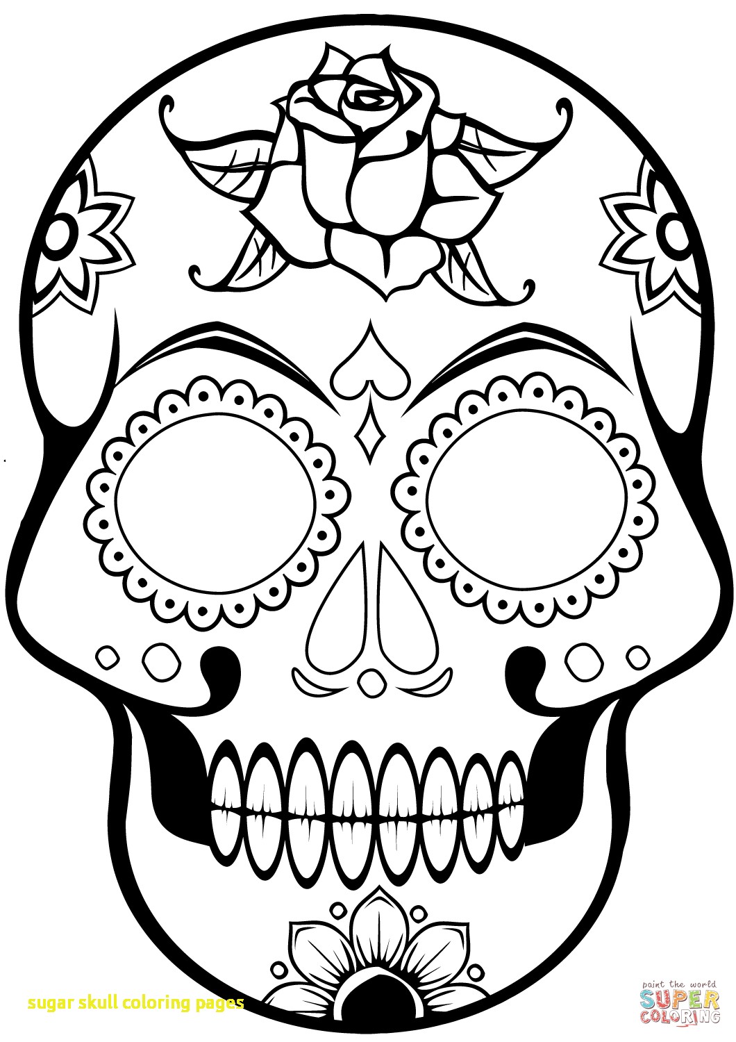Sugar Skull Coloring Pages With Coloring Pages Dazzling Day 1060x1500 Sugar Skull Coloring Pages With Coloring Pages Dazzling Day