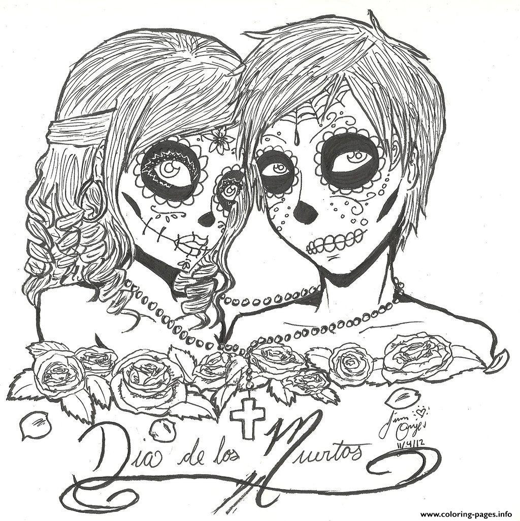 Sugar Skulls Coloring Pages Day Of The Dead Skull Page Free 1024x1026 Sugar Skulls Coloring Pages Day Of The Dead Skull Page Free