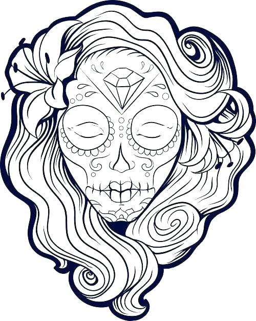 Coloring Pages Skull Skull Coloring Pages Enjoyable Printable 500x626 Coloring Pages Skull Skull Coloring Pages Enjoyable Printable