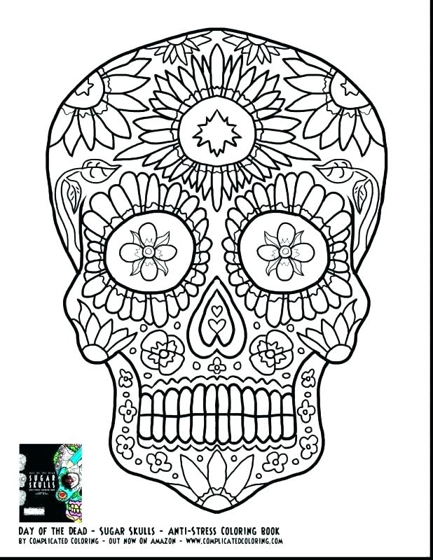Day Of The Dead Skulls Coloring Pages Sugar Skull Printable Girl 618x800 Day Of The Dead Skulls Coloring Pages Sugar Skull Printable Girl