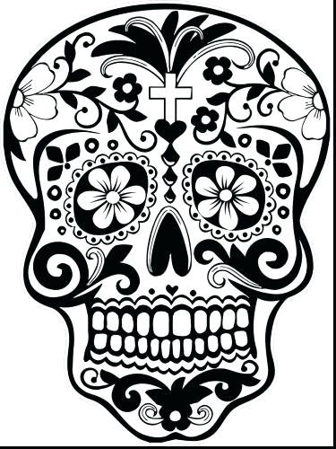 375x500 Skulls Coloring Pages Medium Size Of Sugar Skulls Coloring Pages