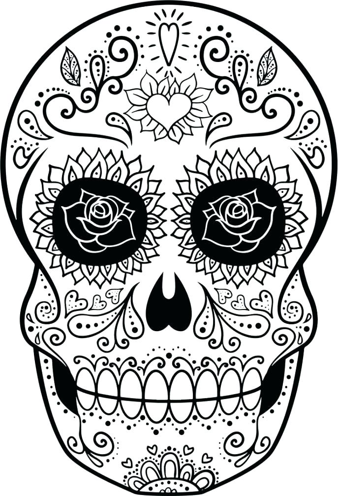 Sugar Skull Coloring Pages Pdf at GetColorings.com | Free printable ...