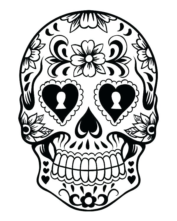 600x750 Sugar Skulls Coloring Pages Sugar Skulls Coloring Pages Free Sugar