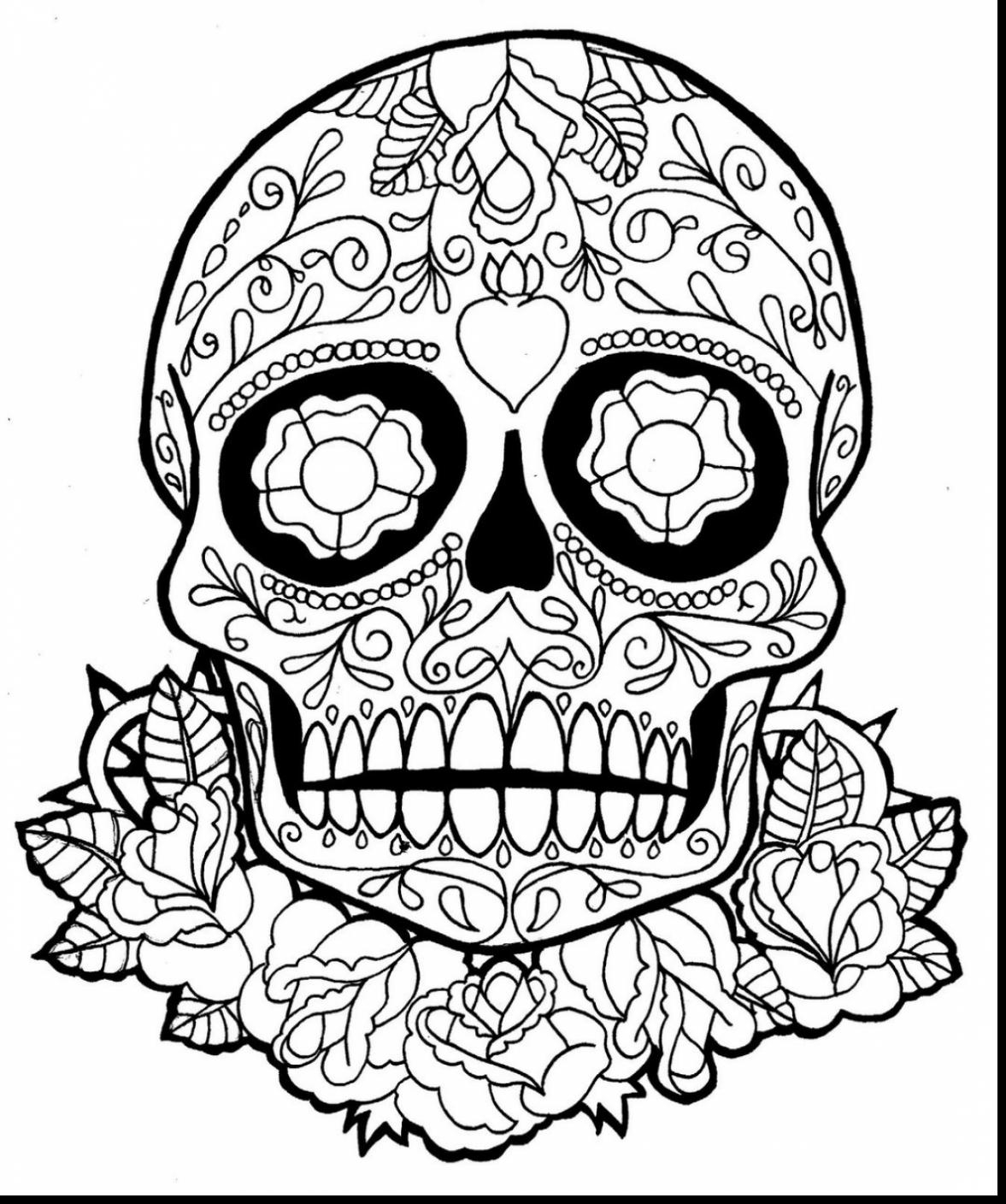 Sugar Skull Coloring Pages Pdf at GetColorings.com | Free printable ...