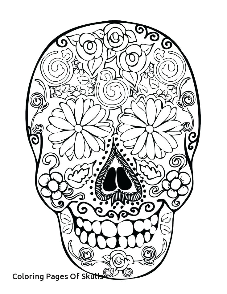 Sugar Skull Coloring Page Free Printable Sugar Skull Coloring 736x951 Sugar Skull Coloring Page Free Printable Sugar Skull Coloring