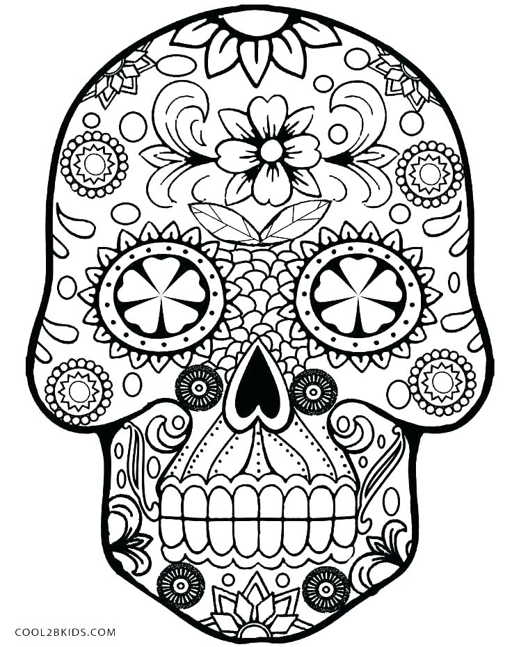 Sugar Skull Coloring Pages Print Sugar Skull Coloring Pages Sugar 736x930 Sugar Skull Coloring Pages Print Sugar Skull Coloring Pages Sugar