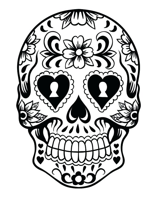 Skull Coloring Pictures 600x750 Skull Coloring Pictures