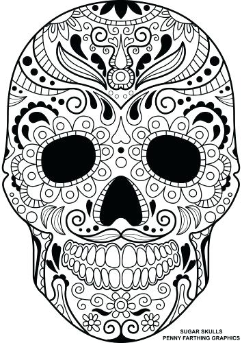 Candy Skull Coloring Pages Together With Medium Size Of Sugar 354x500 Candy Skull Coloring Pages Together With Medium Size Of Sugar