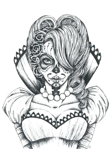 Coloring Pages Sugar Skull Coloring Page Collection Of Pages Sugar 375x500 Coloring Pages Sugar Skull Coloring Page Collection Of Pages Sugar