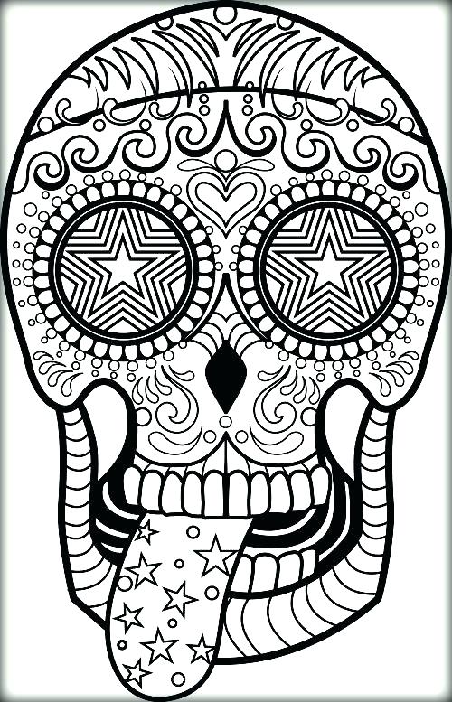 500x777 Coloring Pages Of Sugar Skulls Sugar Skull Coloring Don Sugar