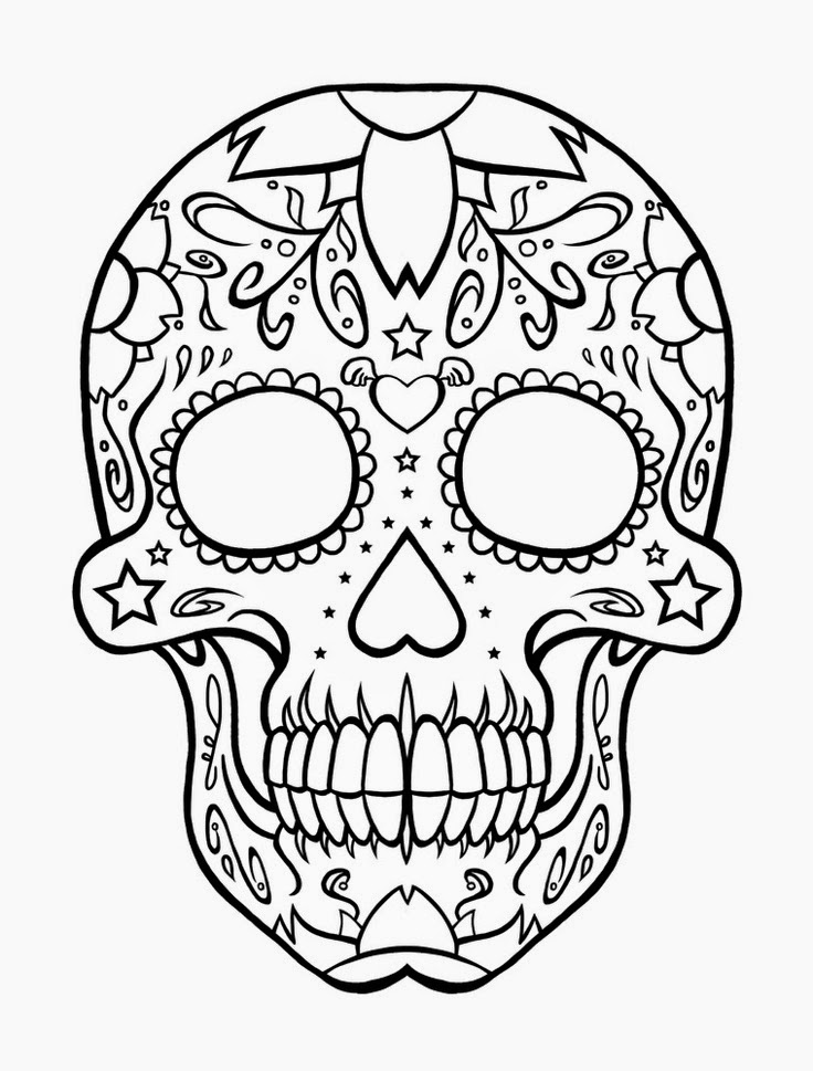 736x969 Sugar Skull Coloring Pages Awesome Coloring Pages Skull Free