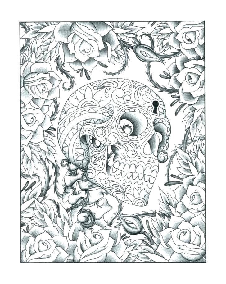 728x914 Free Printable Sugar Skull Coloring Pages Skull Coloring Pictures