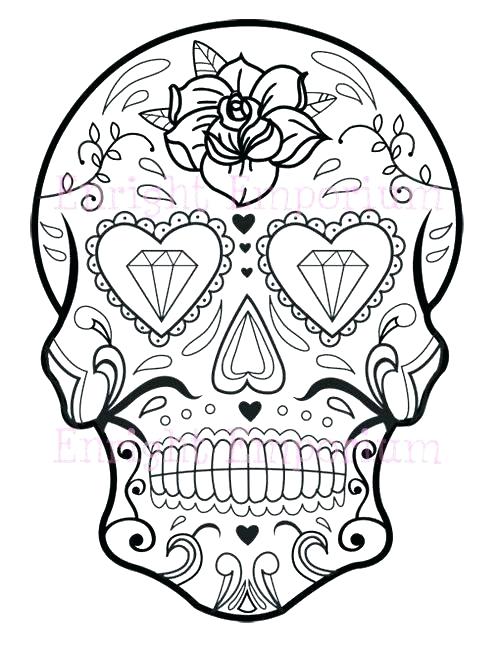 500x647 Sugar Skull Coloring Pages Together With Day Of The Dead Coloring