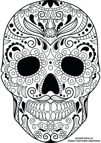 Sugar Skull Girl Coloring Pages at GetColorings.com | Free printable ...