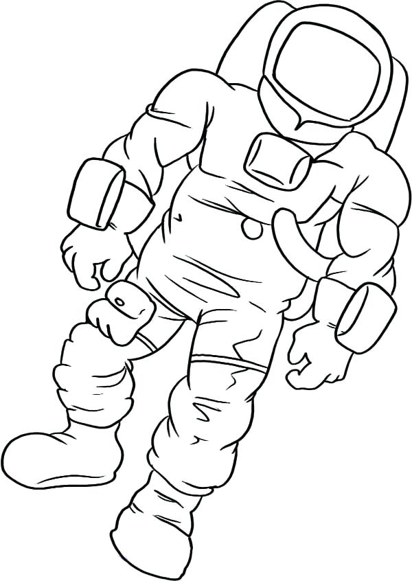 Astronaut Coloring Page A Drawing Of An Astronaut In Full Body 600x846 Astronaut Coloring Page A Drawing Of An Astronaut In Full Body