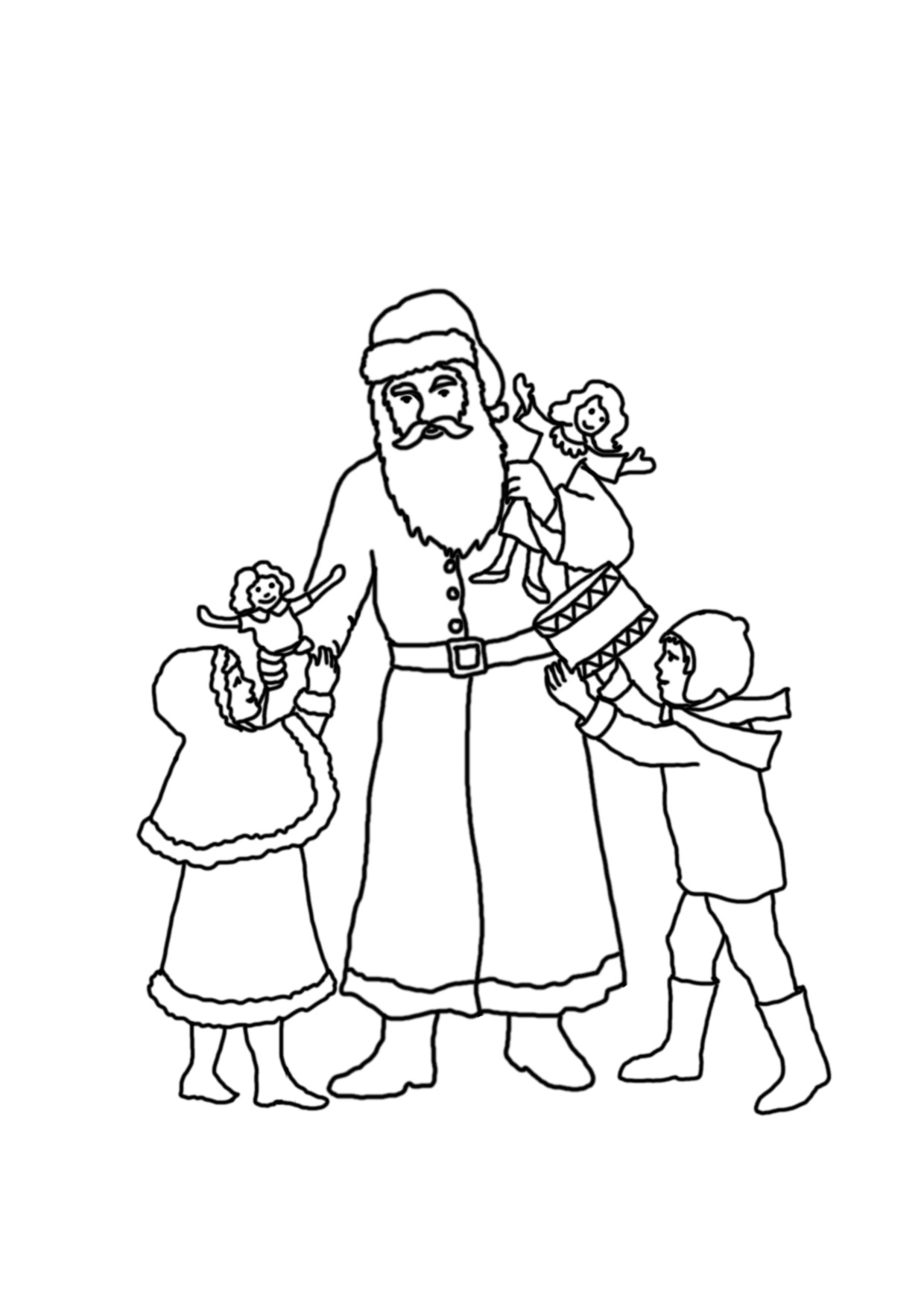 Christmas Coloring Pages 1240x1754 Christmas Coloring Pages
