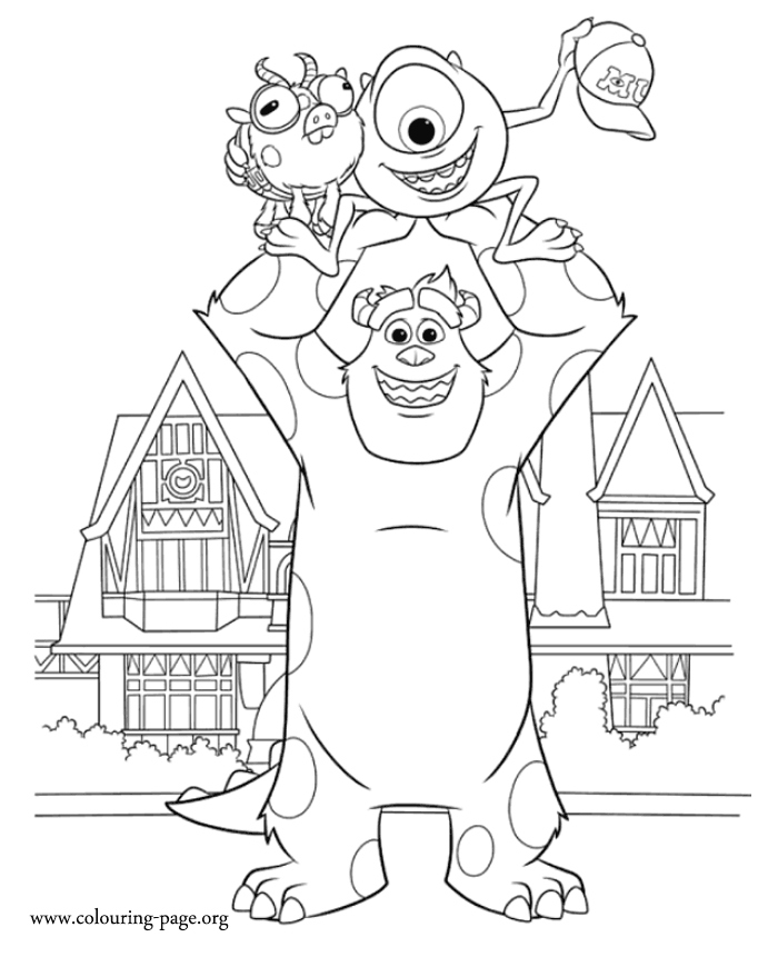 700x870 Monsters University Coloring Pages Luxury Monsters University Mike