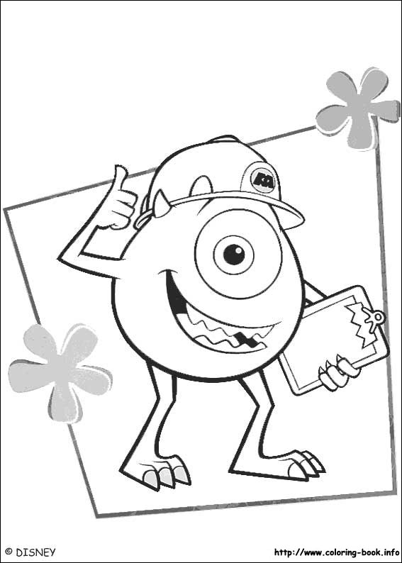 Monsters, Inc. Coloring Pages On Coloring 567x794 Monsters, Inc. Coloring Pages On Coloring