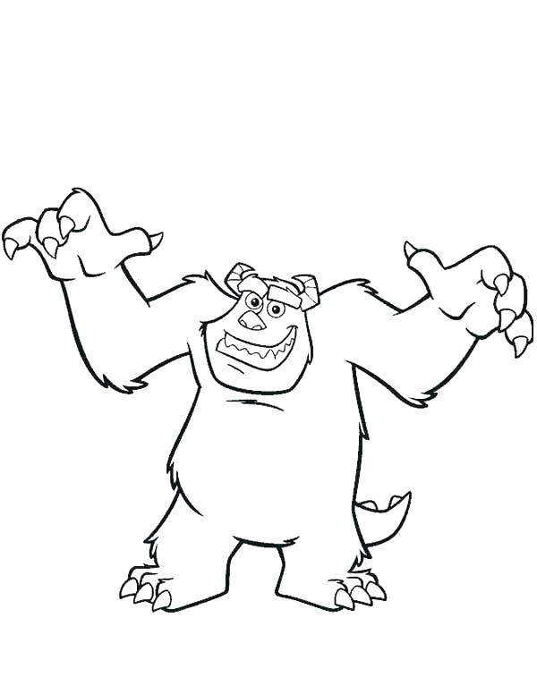 Sulley Coloring Pages Coloring Pages Mike Coloring Pages Monsters 600x776 Sulley Coloring Pages Coloring Pages Mike Coloring Pages Monsters