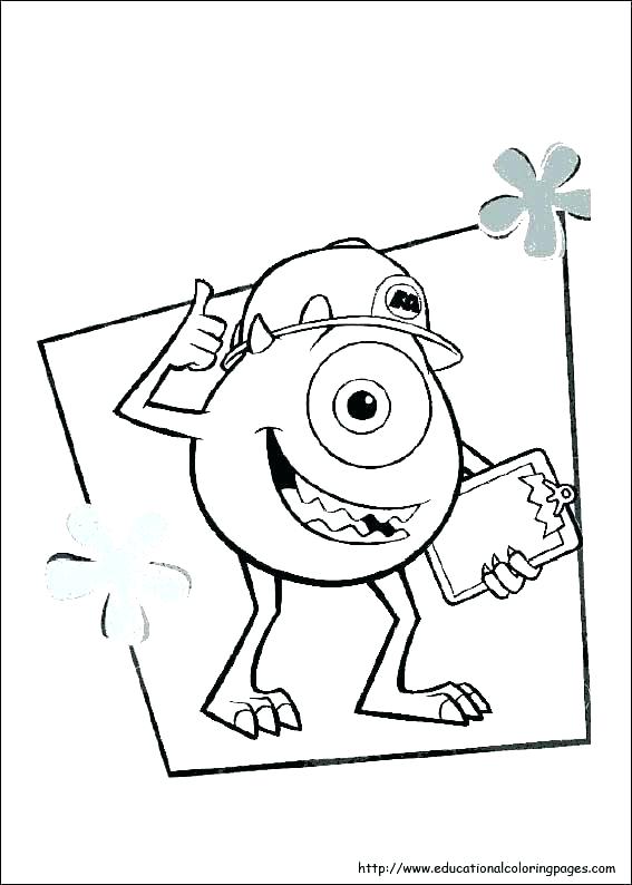 Coloring Pages Monsters Inc Monsters Inc University Mike And Sully 567x794 Coloring Pages Monsters Inc Monsters Inc University Mike And Sully