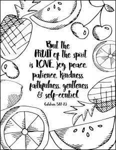 232x300 Amazing Free Fruit Of The Spirit Coloring Sheets Printables
