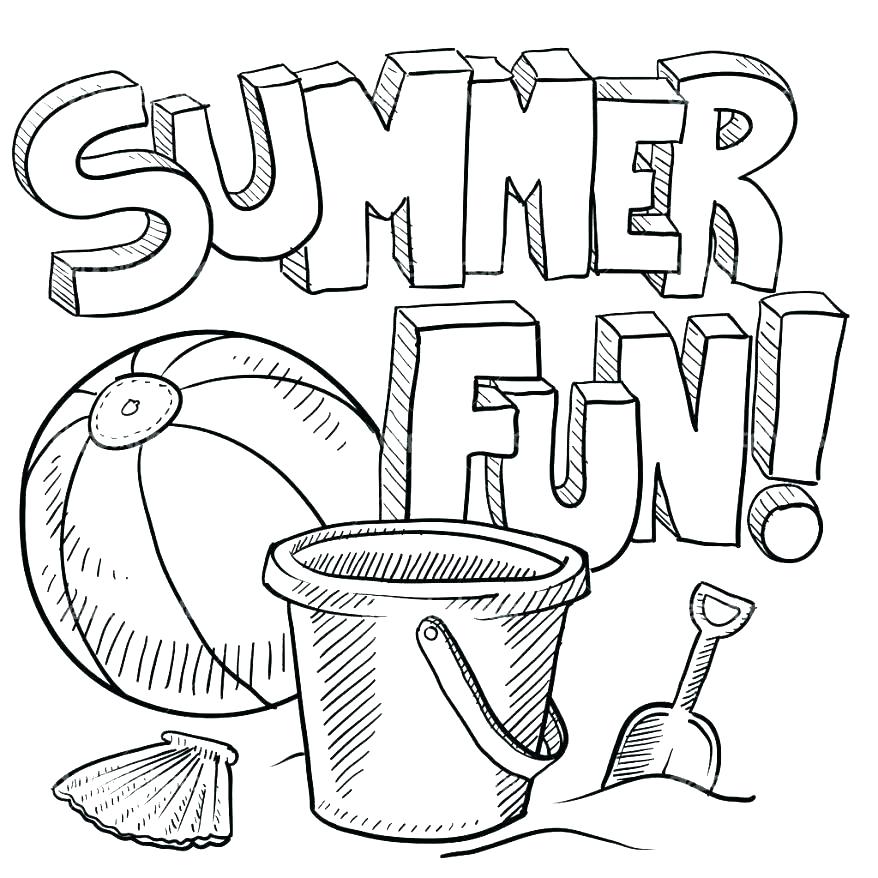 Beach Scene Coloring Page Summer Coloring Pages For Kindergarten 878x878 Beach Scene Coloring Page Summer Coloring Pages For Kindergarten
