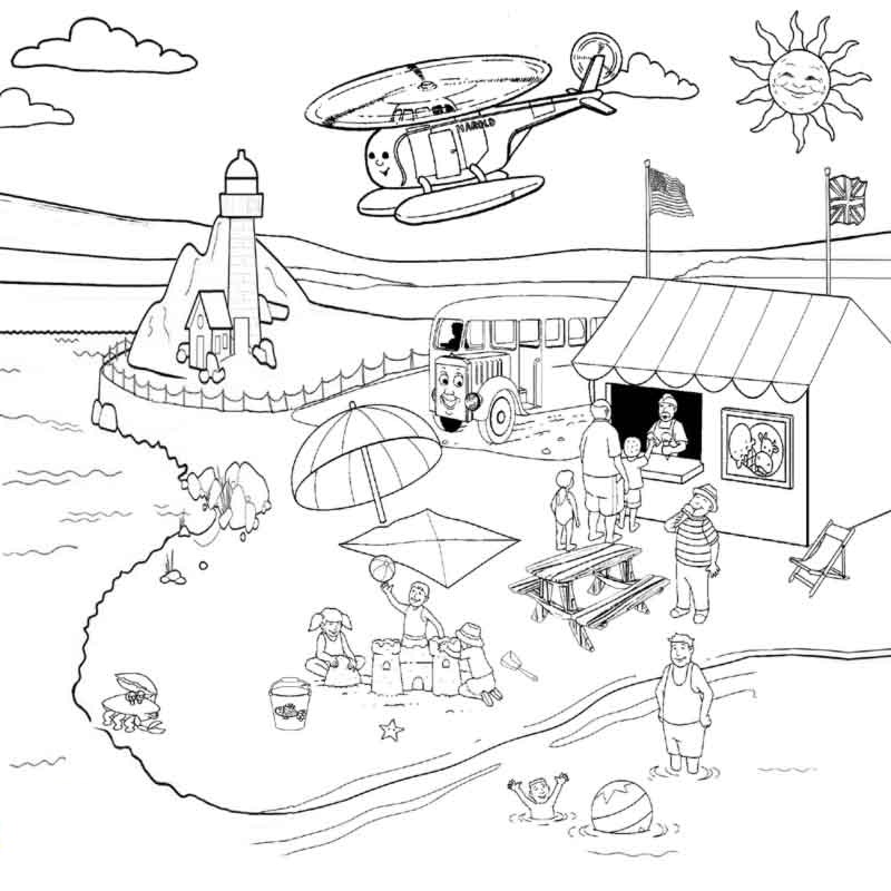 Summer Beach Coloring Pages Many Interesting Cliparts 800x800 Summer Beach Coloring Pages Many Interesting Cliparts