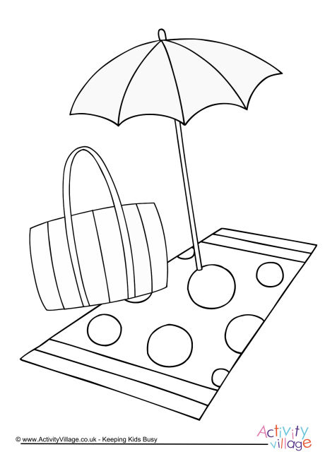 Summer Colouring Pages 460x650 Summer Colouring Pages