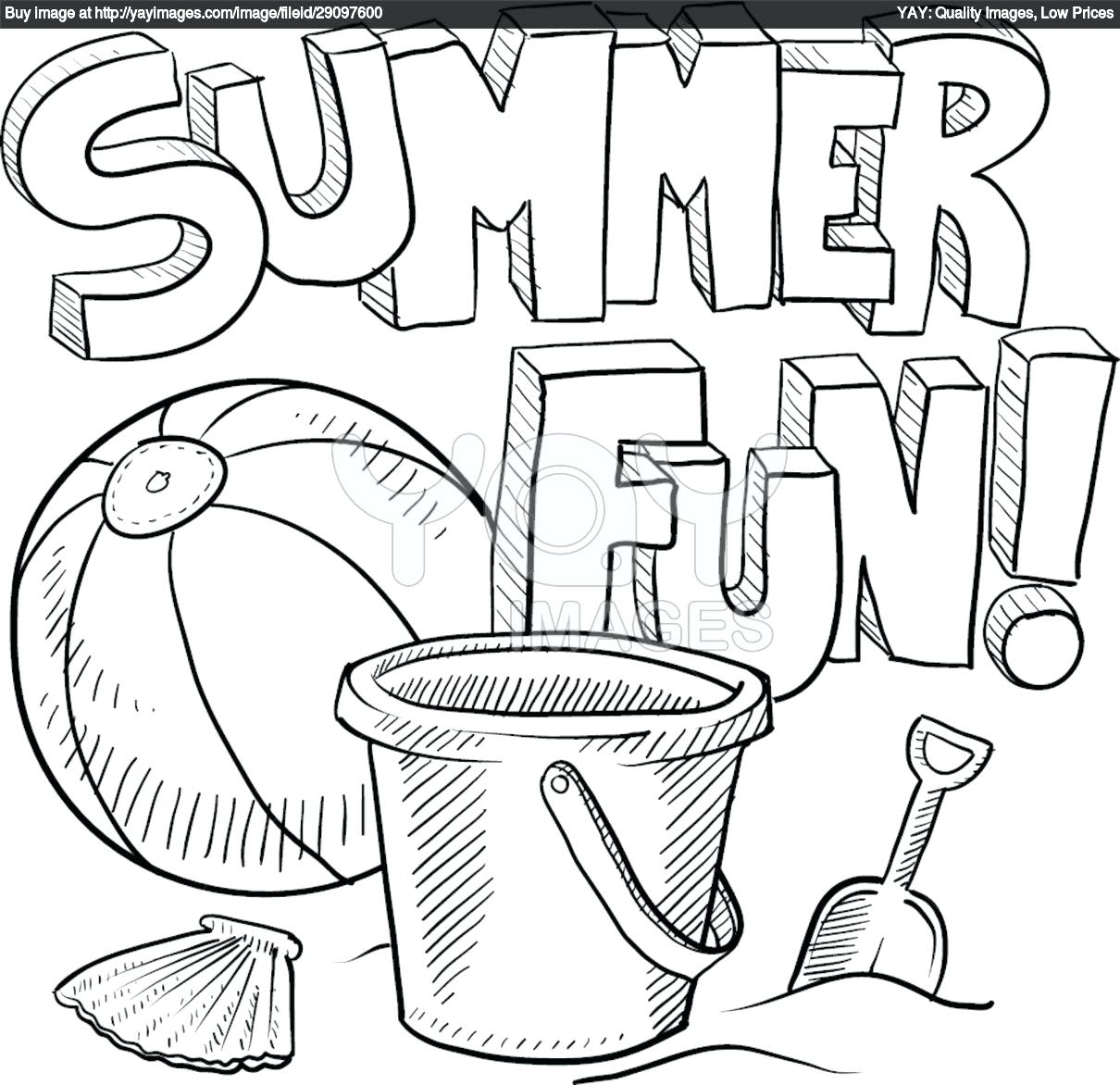 Beach Coloring Page 1210x1172 Beach Coloring Page