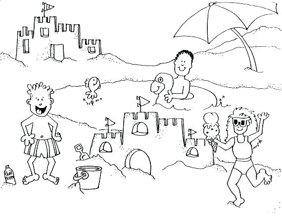 Summer Beach Coloring Pages at GetColorings.com | Free printable ...