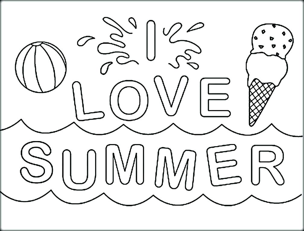Coloring Pages Summer I Love Summer Coloring Pictures Coloring 1008x768 Coloring Pages Summer I Love Summer Coloring Pictures Coloring