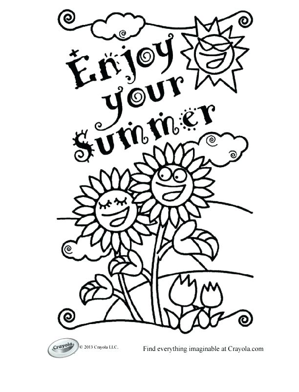 Summer Coloring Pages Free Printable Summer Coloring Page Free 612x802 Summer Coloring Pages Free Printable Summer Coloring Page Free