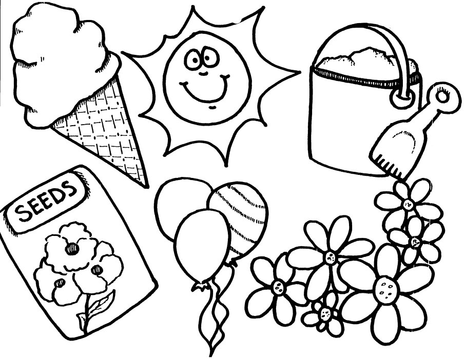 906x700 New Spring And Summer Coloring Pages For Preschoolers 2014