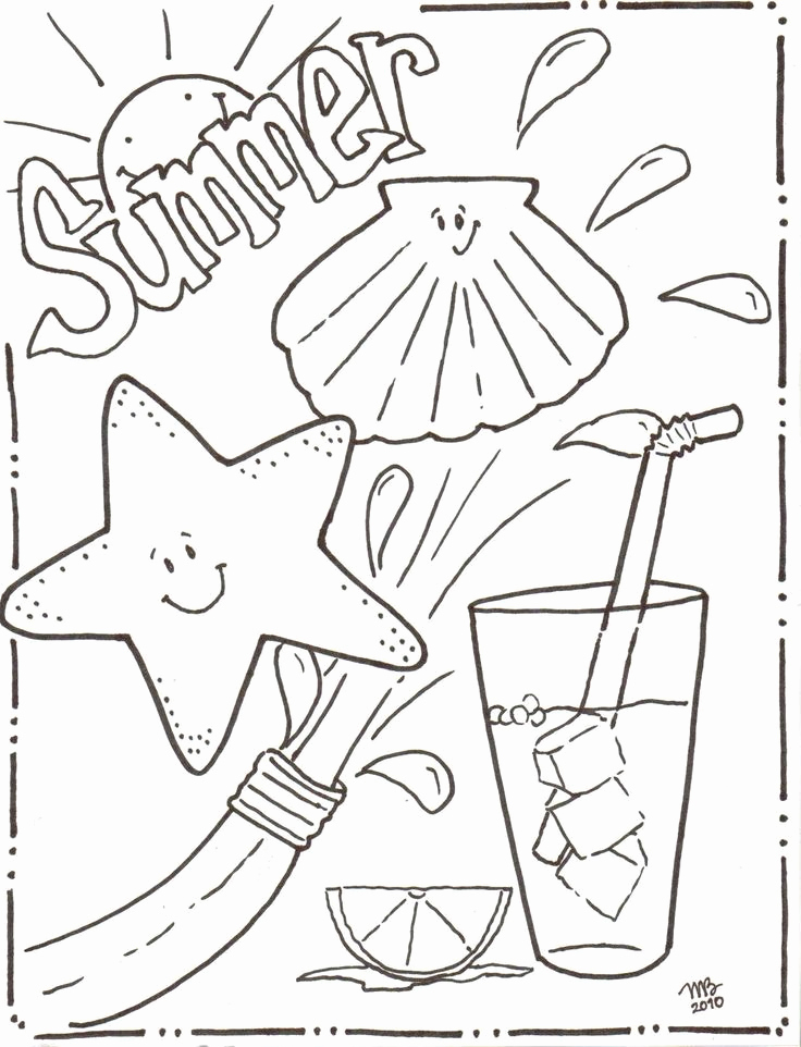 736x962 Fun Coloring Pages Leversetdujourfo Summer Coloring Pages
