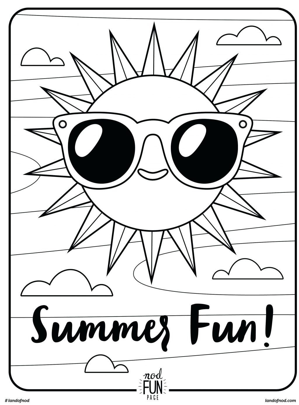 Coloring Pages ~ Summer Color Pages Fun Printable Coloring 1024x1387 Coloring Pages ~ Summer Color Pages Fun Printable Coloring