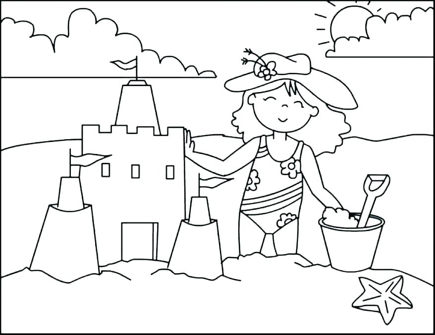 Printable Summer Coloring Pages 878x677 Printable Summer Coloring Pages