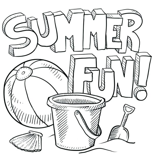 618x618 Summer Coloring Page Colouring Pages Printable Free Book Summer