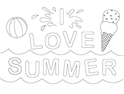 420x320 Summer Coloring Pages Printable Summer Coloring Sheets