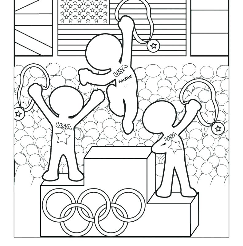 791x800 Olympic Coloring Pages