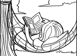 Summer Reading Coloring Pages at GetColorings.com | Free printable ...