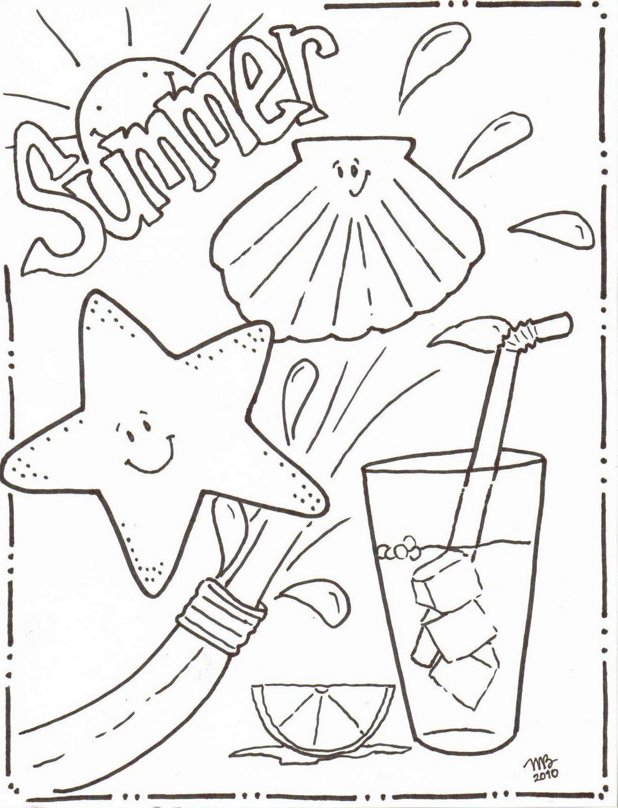 Emerging Coloring Pages Of Summer Season Activity Village Free 1224x1600 Emerging Coloring Pages Of Summer Season Activity Village Free