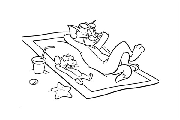 Summer Vacation Coloring Pages