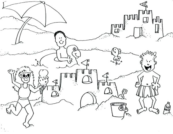 Summer Vacation Coloring Pages at GetColorings.com | Free printable ...