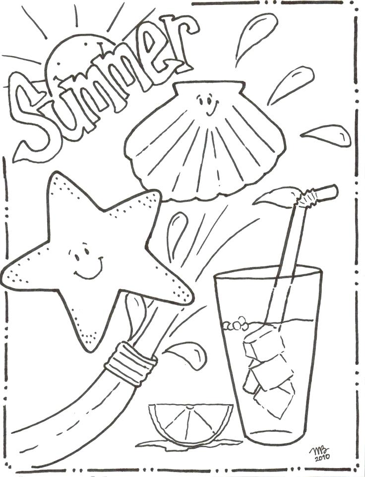 Summer Coloring Pages Printable Insider Summer Coloring Pages 736x962 Summer Coloring Pages Printable Insider Summer Coloring Pages