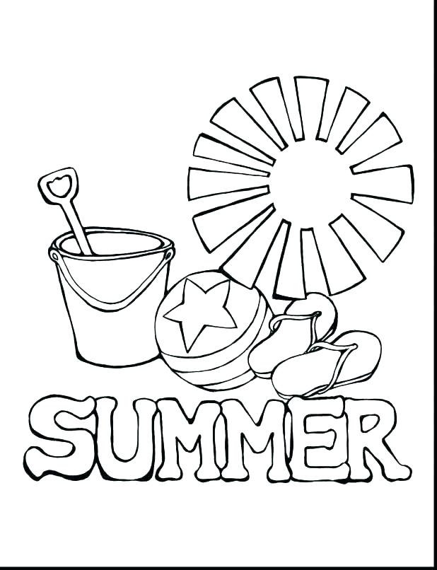 Summer Coloring Pages Printable 618x806 Summer Coloring Pages Printable