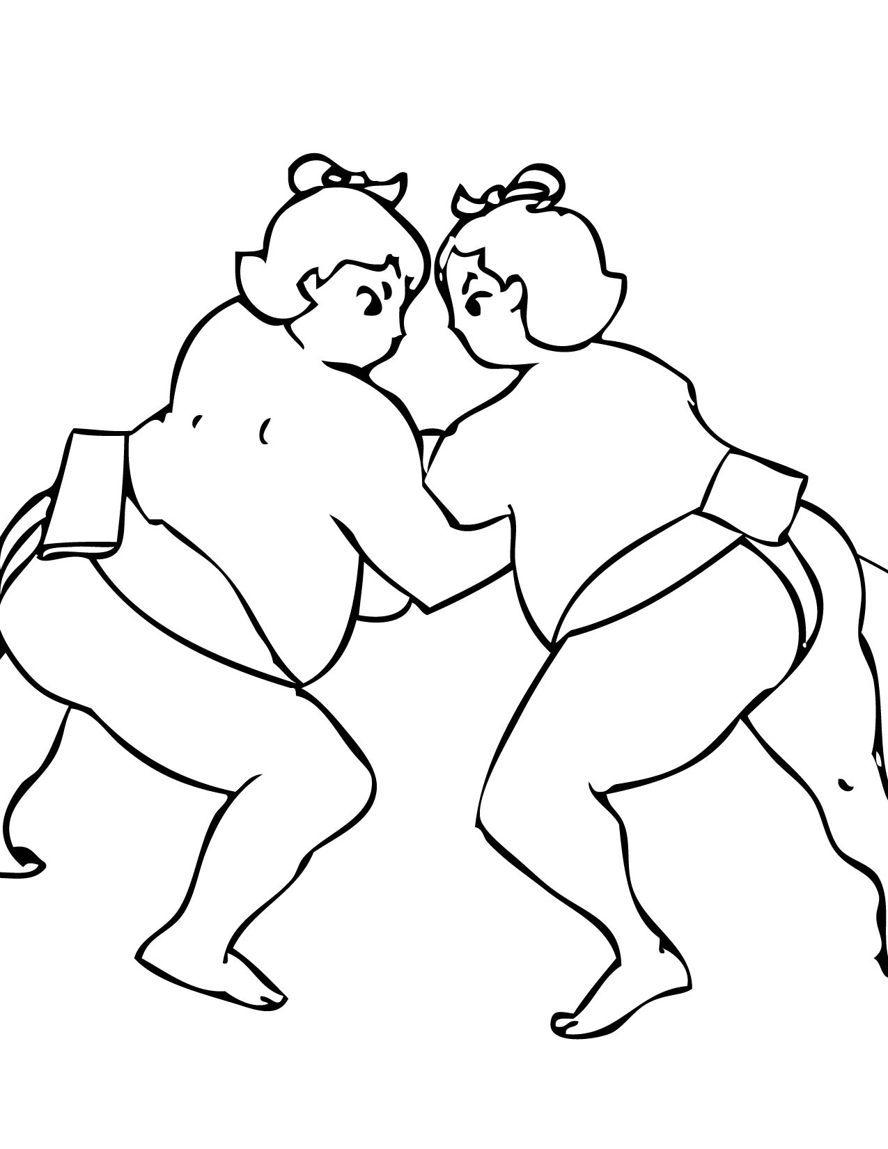 1275x1650 Sumo Coloring Page
