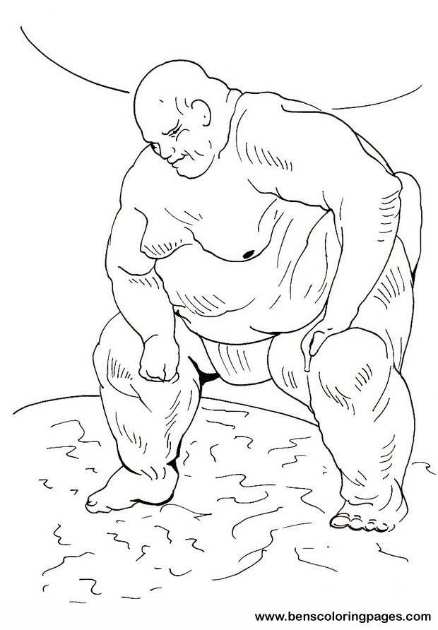 620x892 Sumo Coloring Pages For Children