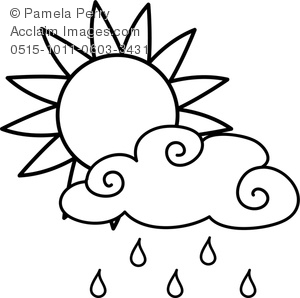 300x298 Cloud And Rain Coloring Sheets