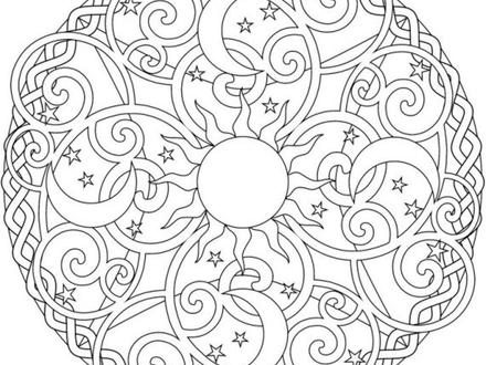 37 Sun Mandala Coloring Pages, Sun Moon Mandala Tumblr 440x330 37 Sun Mandala Coloring Pages, Sun Moon Mandala Tumblr