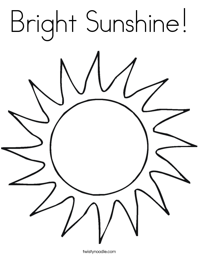 Bright Sunshine Coloring Page 685x886 Bright Sunshine Coloring Page